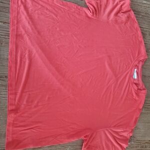 Columbis Vibrant Coral Short Sleeve Tee